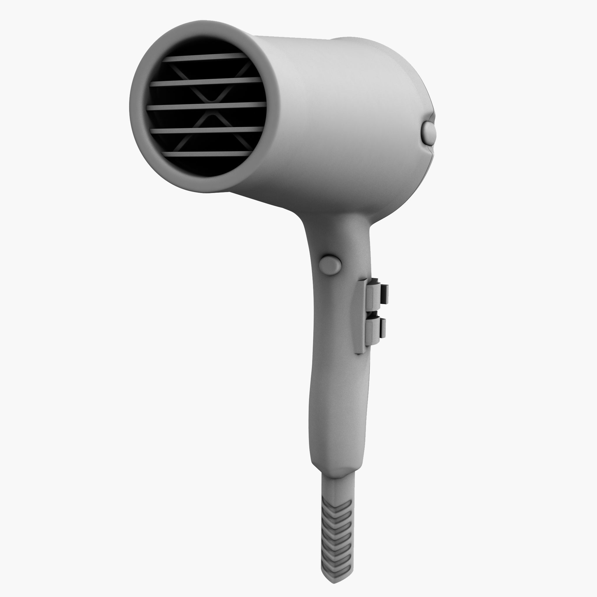 New black matte beauty hair dryer da1 3D model_12