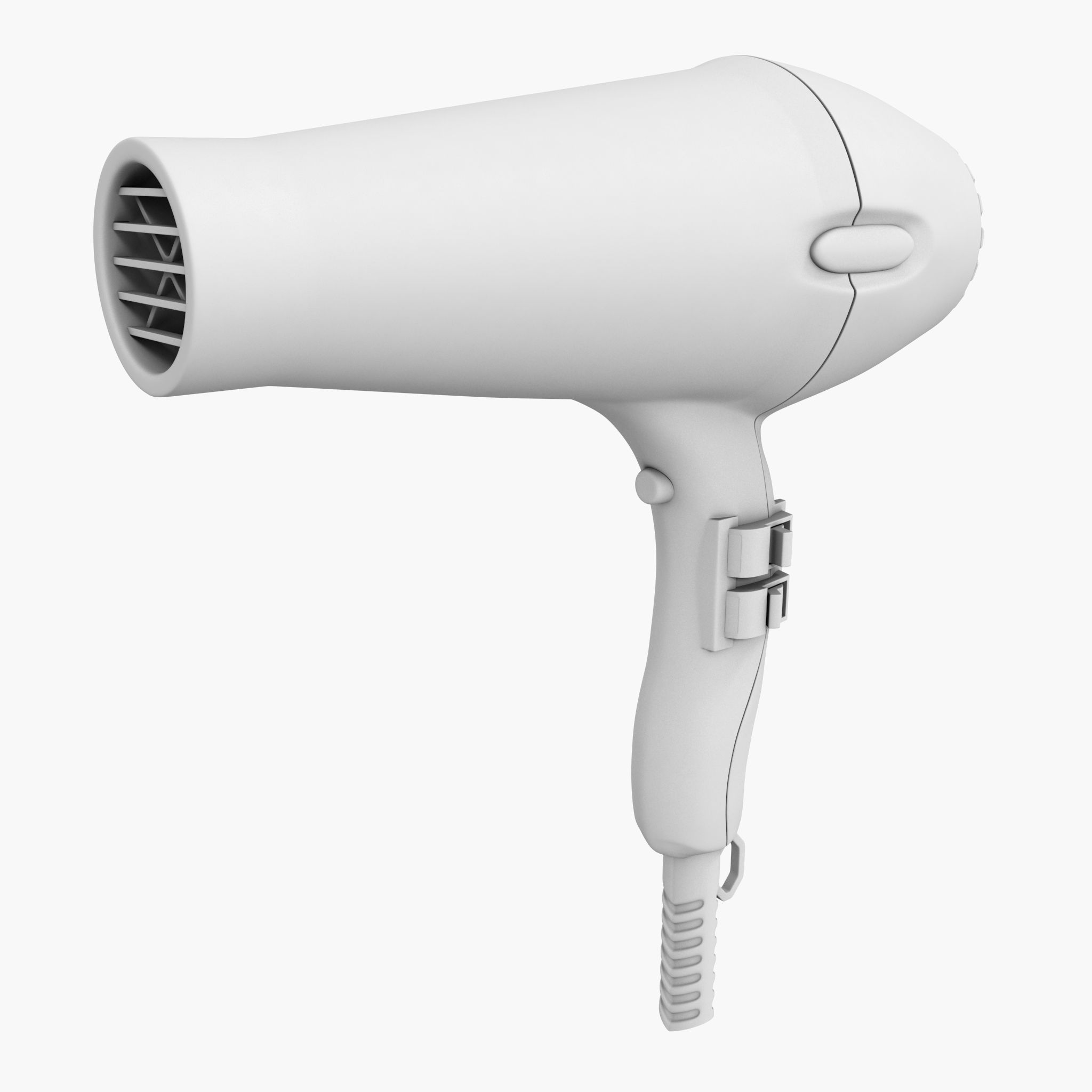New black matte beauty hair dryer da1 3D model_10