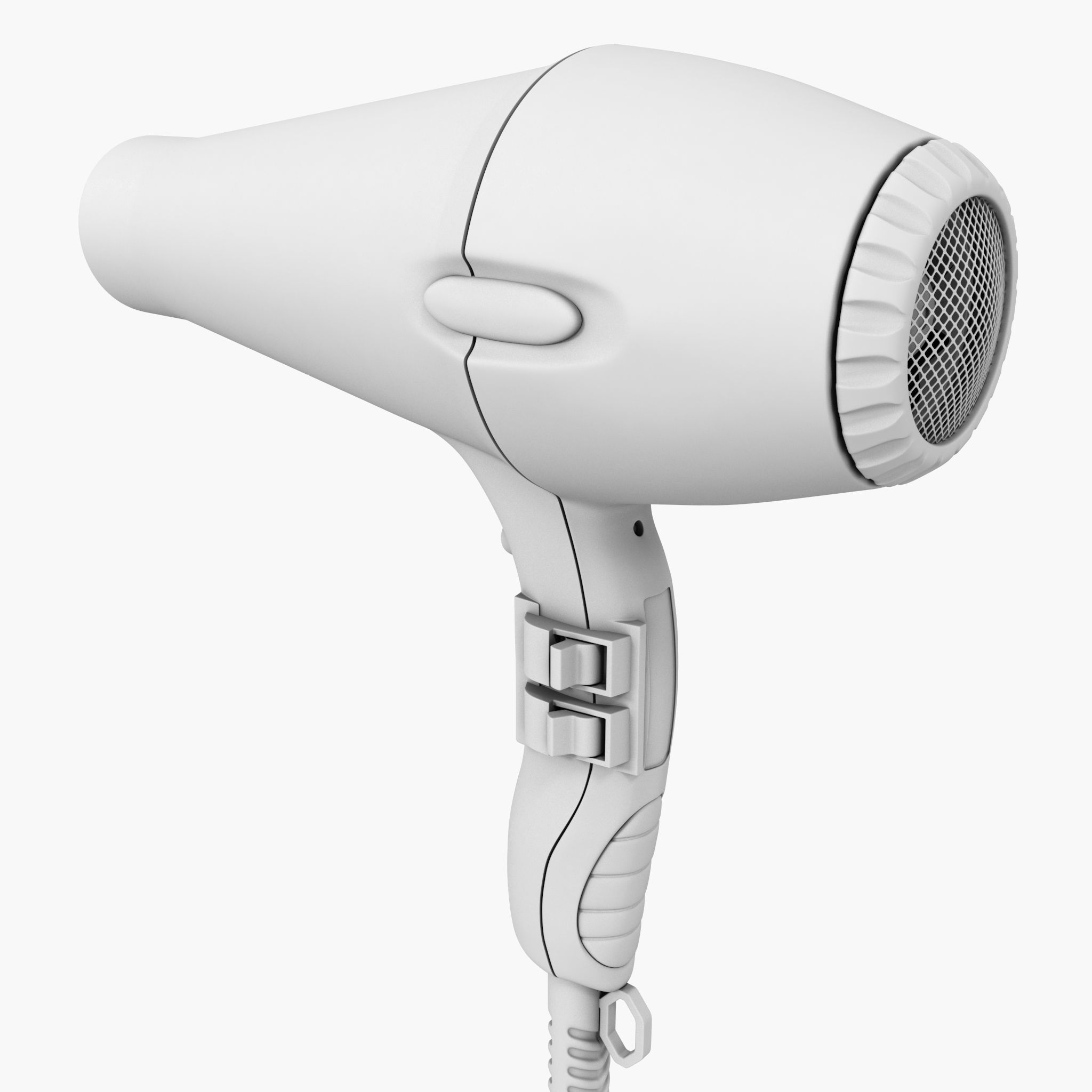 New black matte beauty hair dryer da1 3D model_11