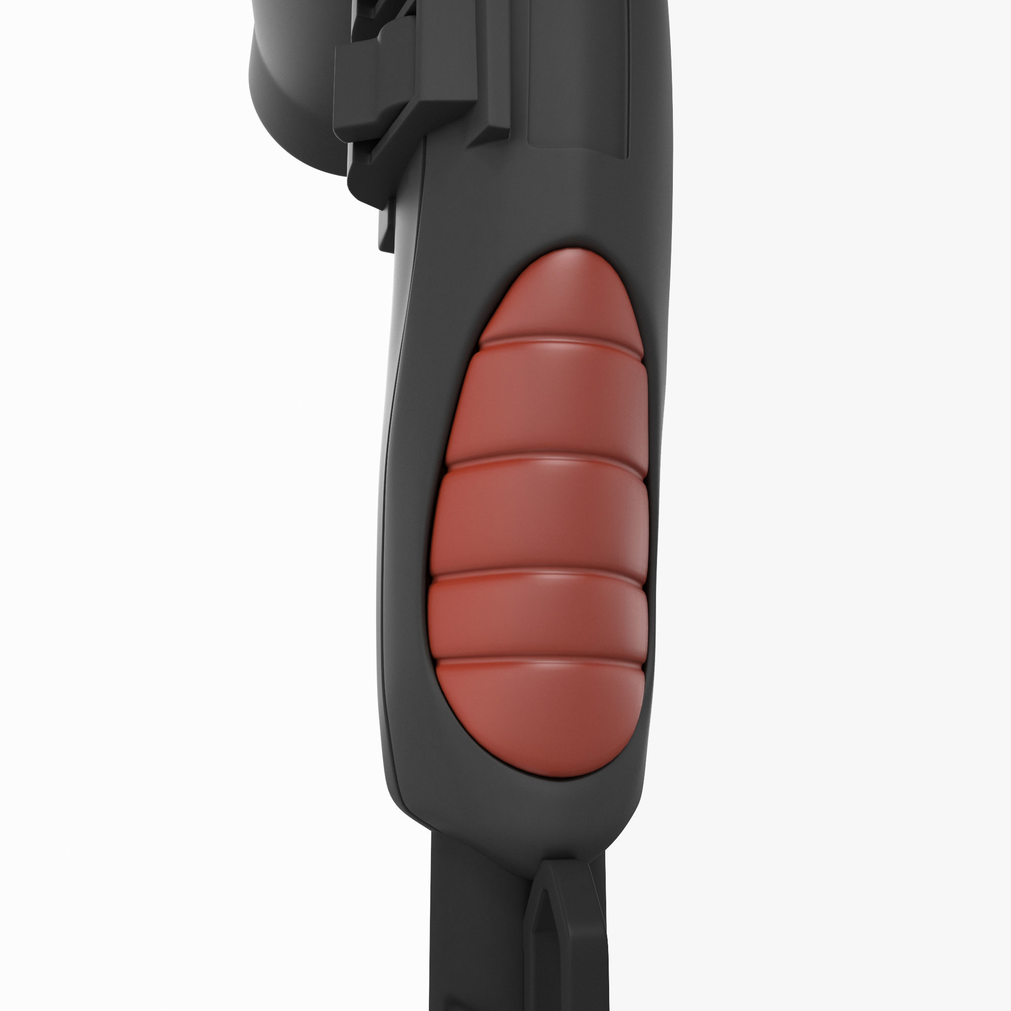 New black matte beauty hair dryer da1 3D model_8