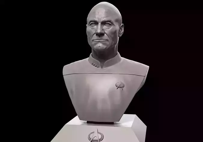 Picard Bust - Patrick Stewart 3D print model