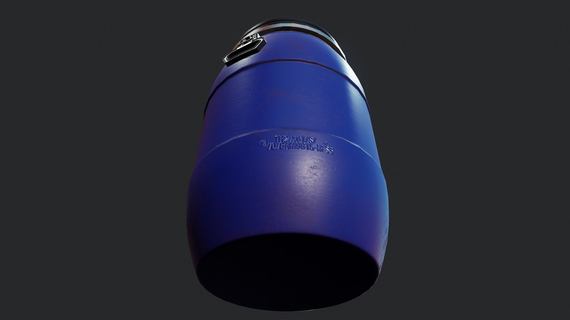 Plastic Barrel - Tutorial Included Low-poly 3D model_12