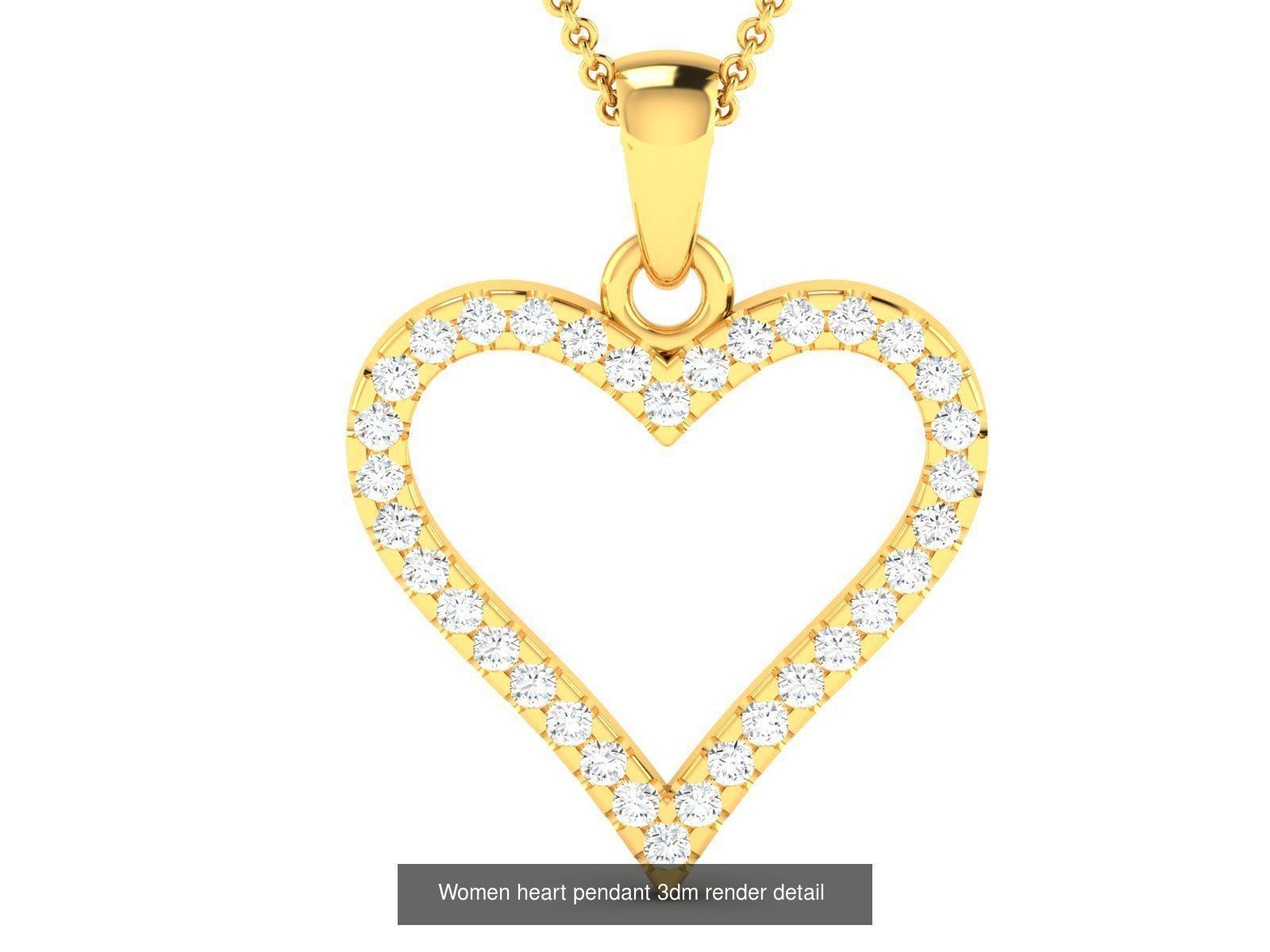 20 Women Pendant 3dm STL Render Detail Bulk Collection _5