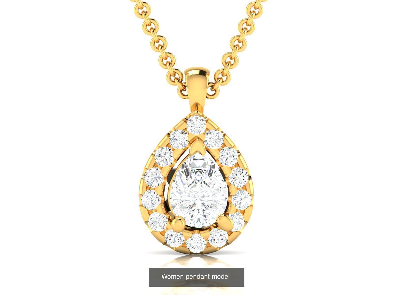 20 Women Pendant 3dm STL Render Detail Bulk Collection _22