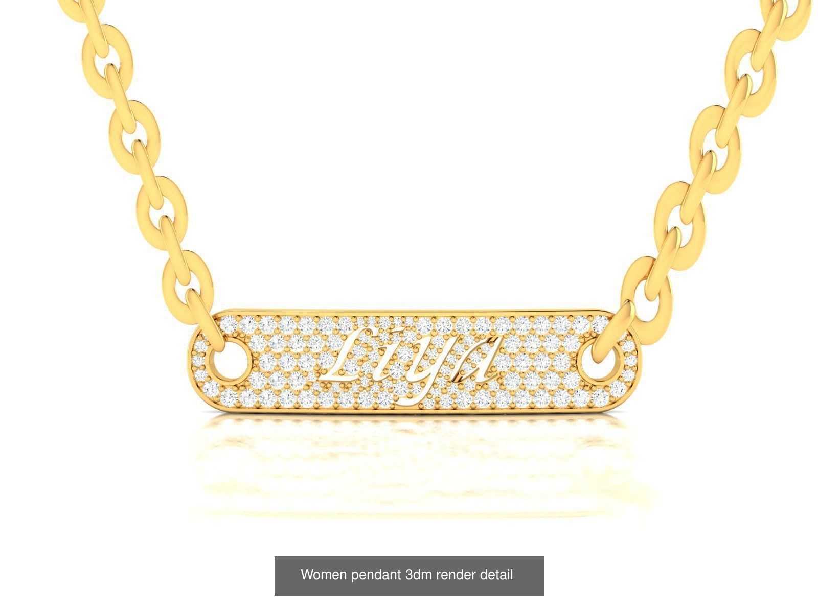 20 Women Pendant 3dm STL Render Detail Bulk Collection _12