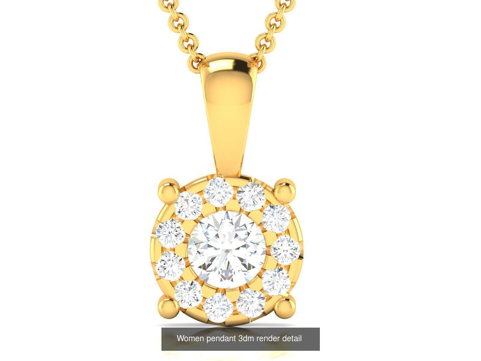 20 Women Pendant 3dm STL Render Detail Bulk Collection _11