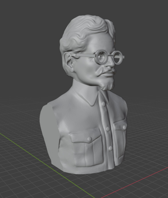 Leon Trotsky 3D print model_3