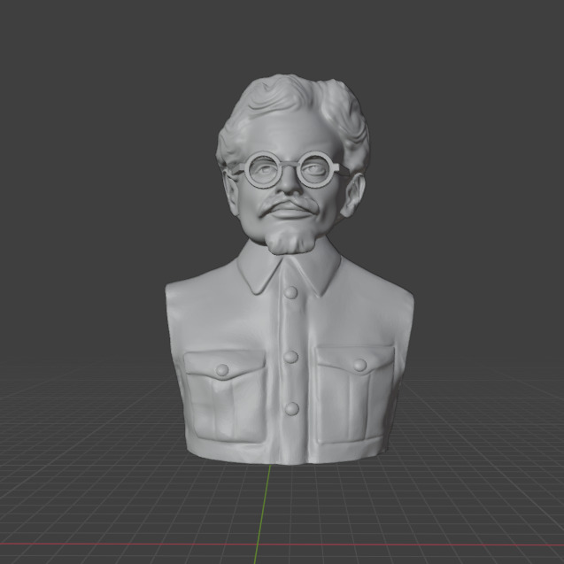 Leon Trotsky 3D print model_2