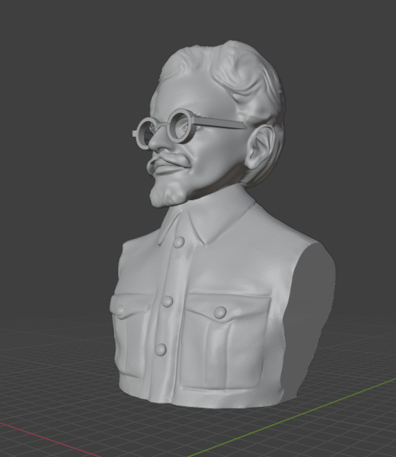 Leon Trotsky 3D print model_11