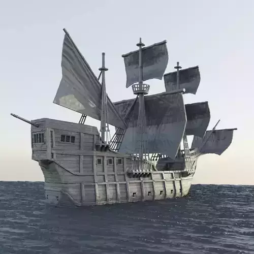 Merchant Ship Tabletop Terrain 28 mm 3D print model