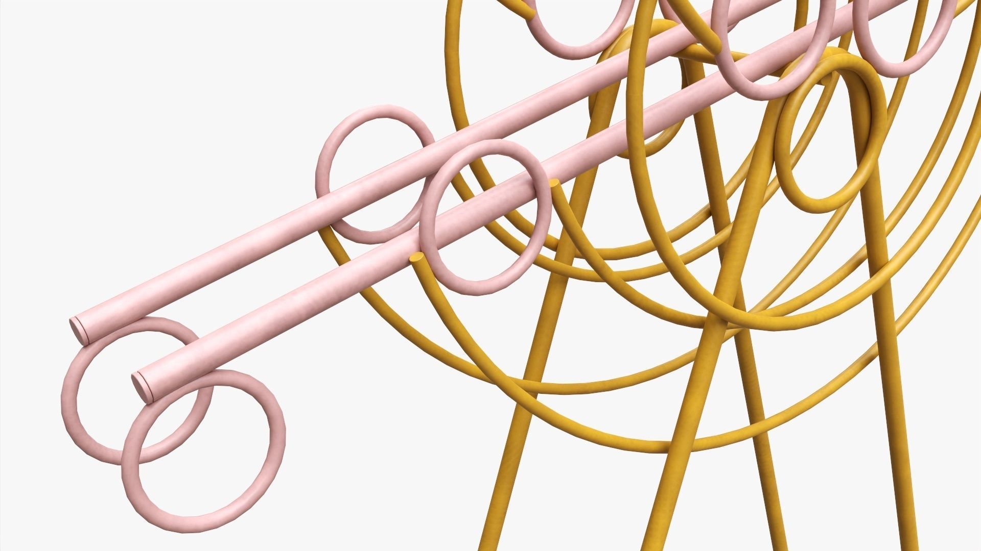 Outdoor playground balancer 3D model_1