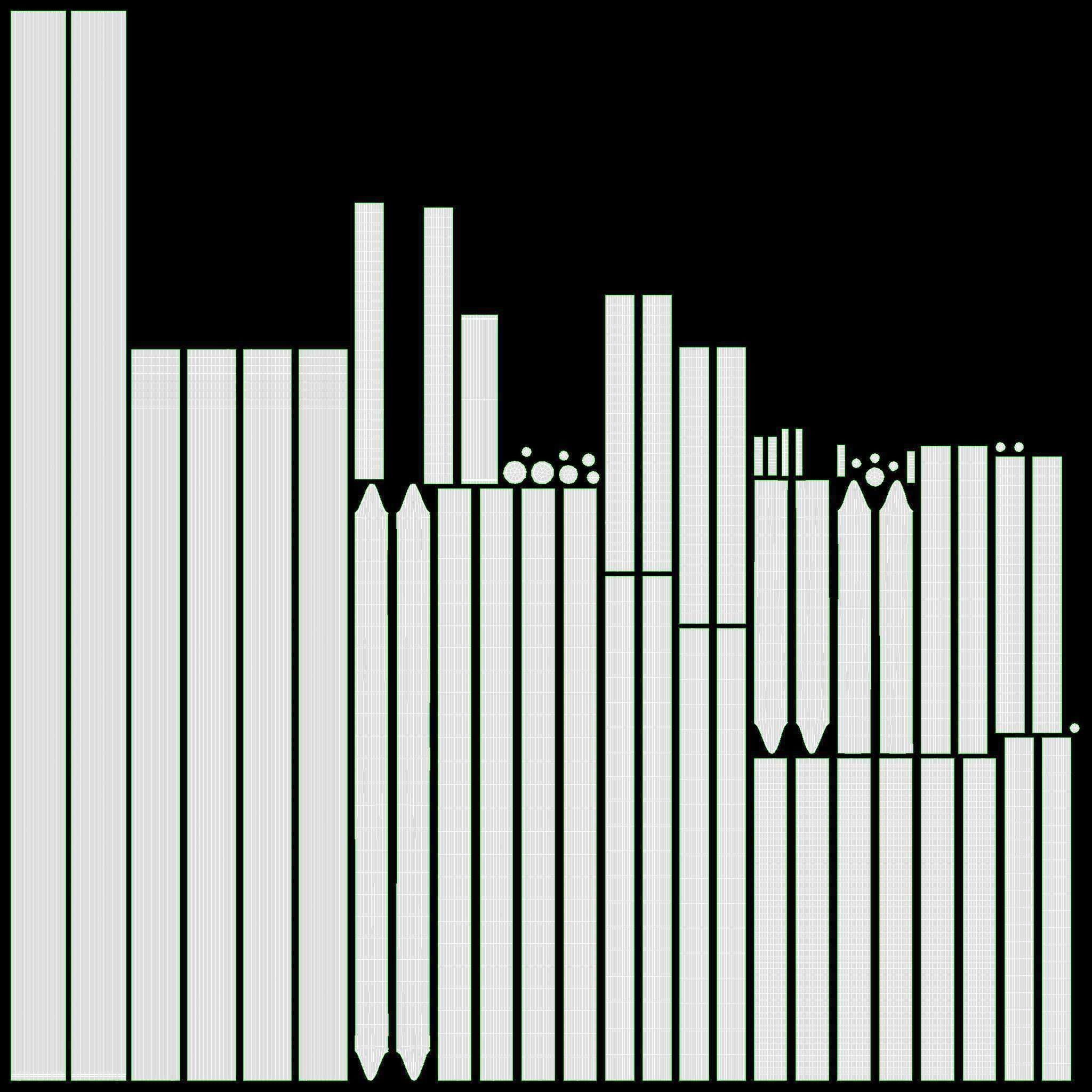 Outdoor playground balancer 3D model_7