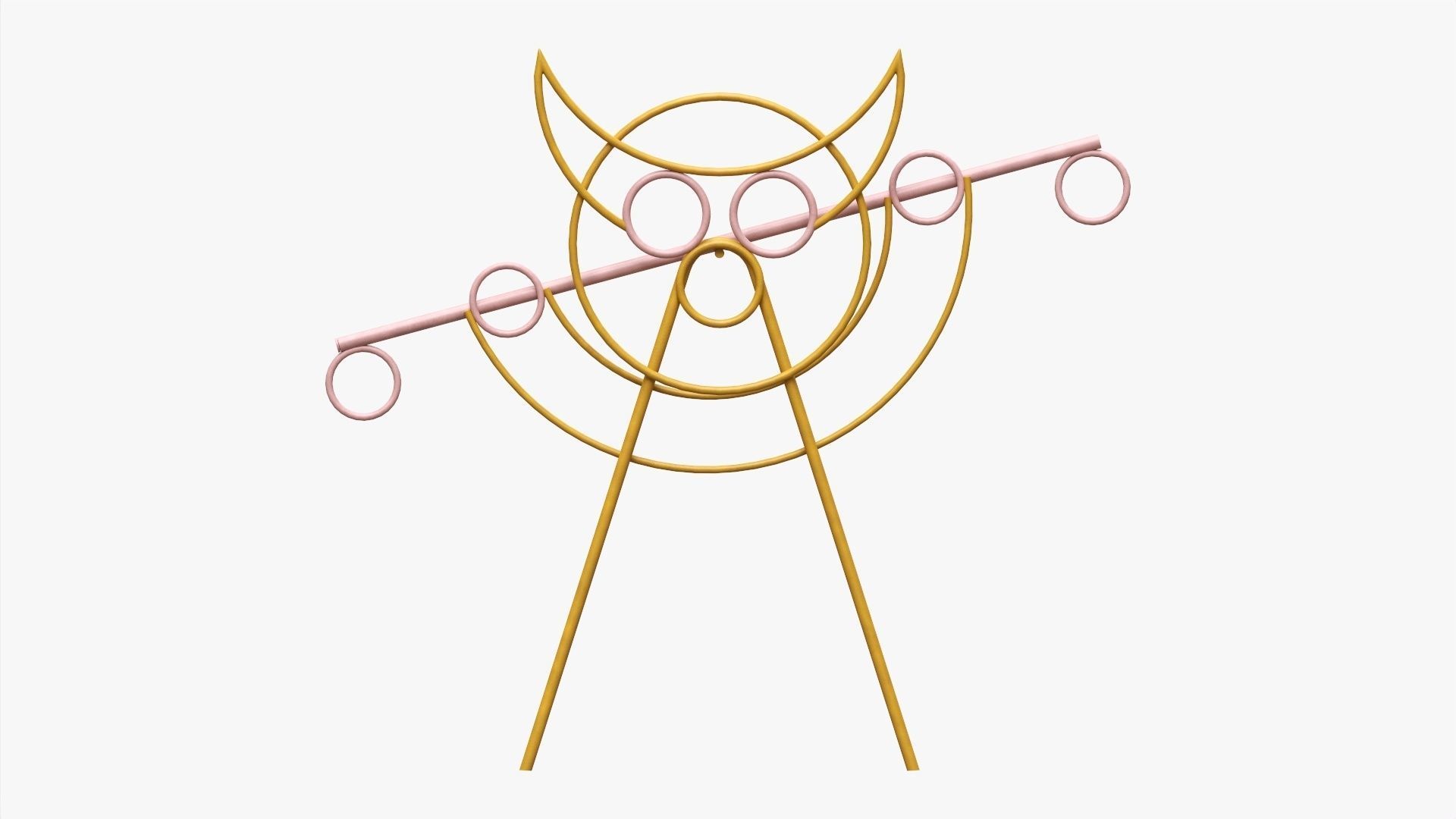 Outdoor playground balancer 3D model_3