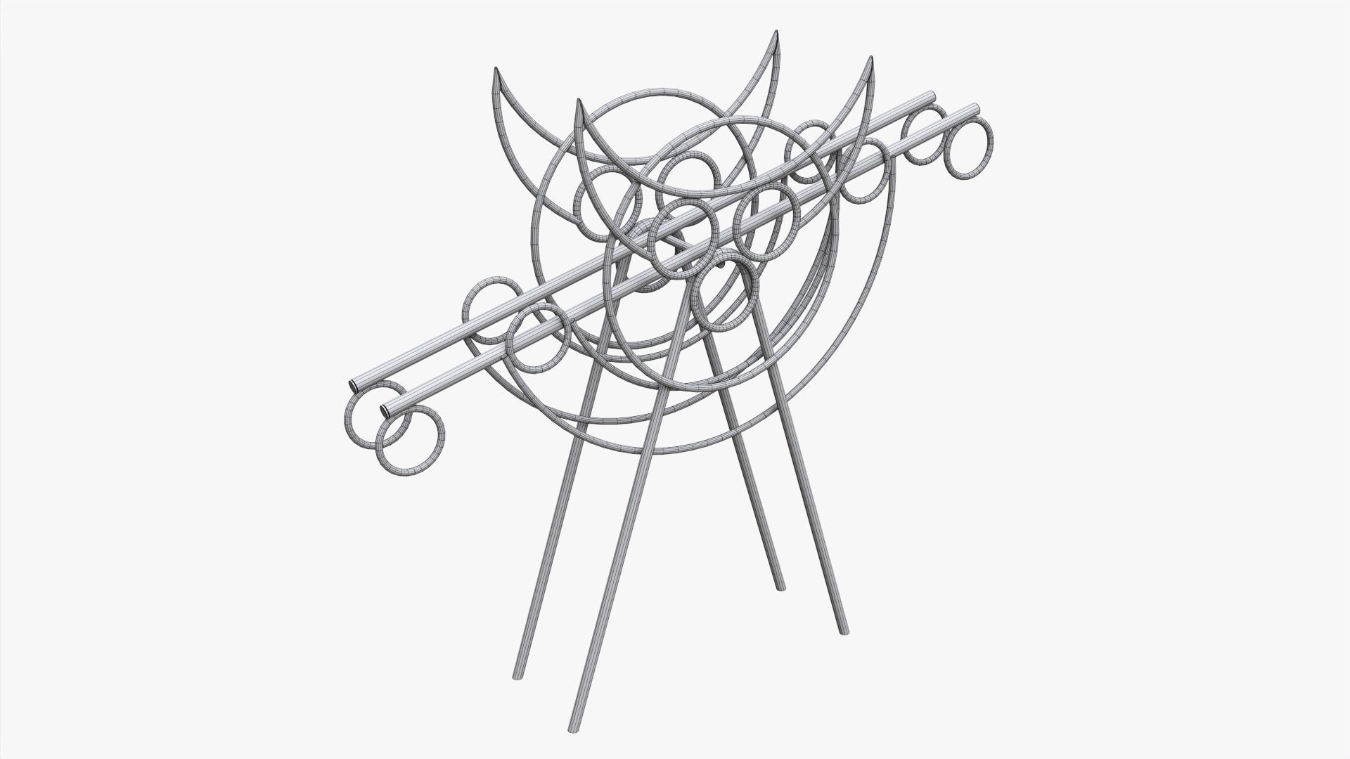 Outdoor playground balancer 3D model_5