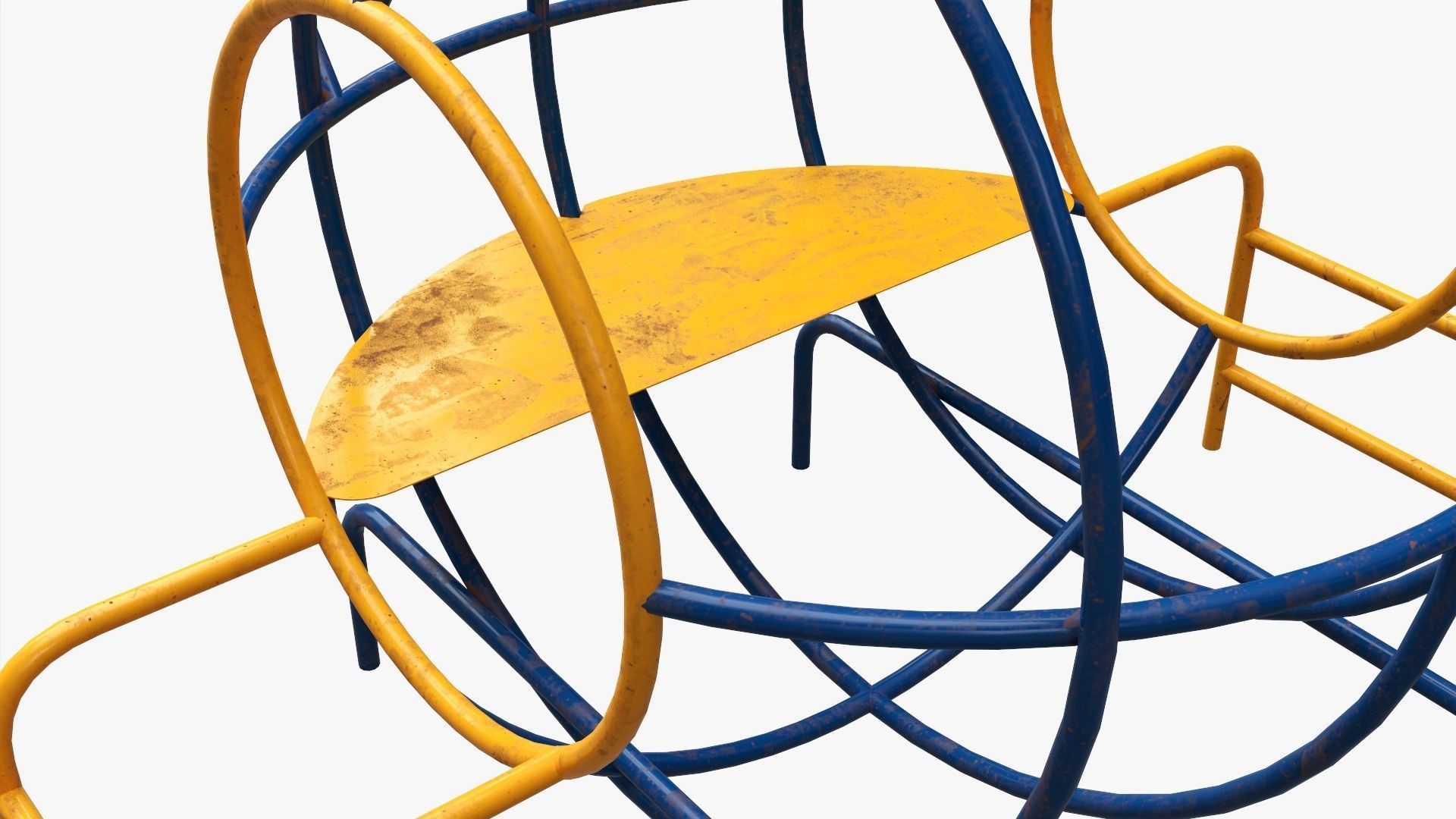 Outdoor playground helicopter 3D model_2