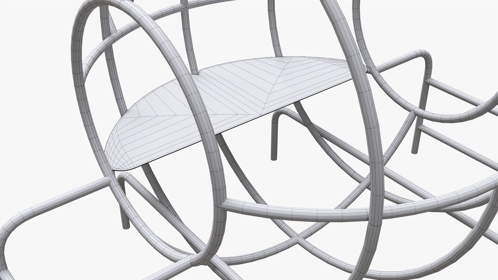 Outdoor playground helicopter 3D model_8