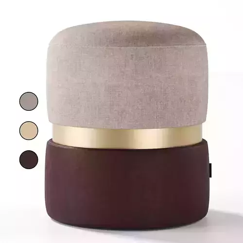 PUFIC pouf ottoman burgundy