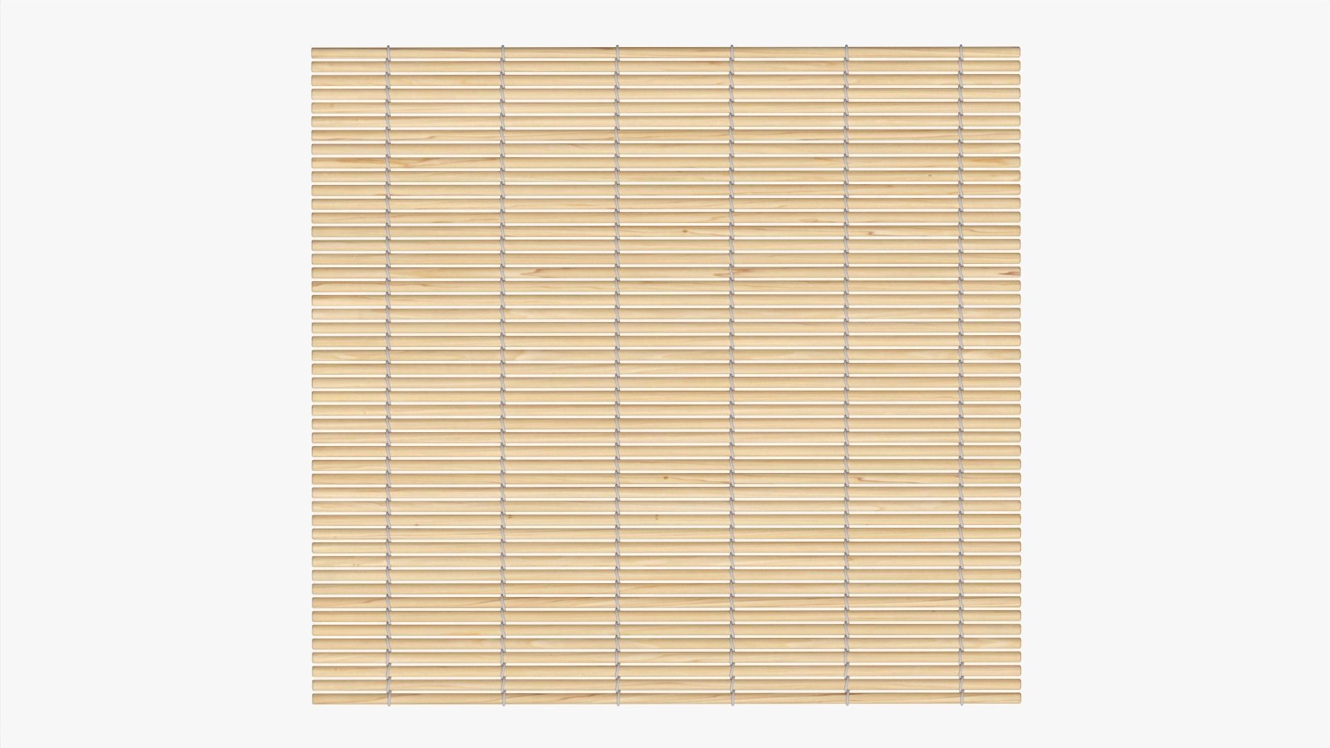 Bamboo Sushi mat 3D model_6