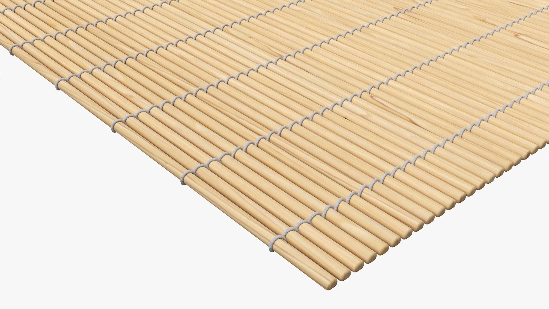 Bamboo Sushi mat 3D model_2