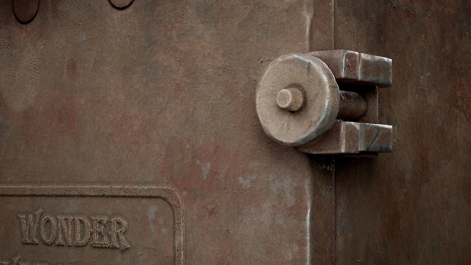 Old retro dirty damaged wonder lamp flashlight da1 Low-poly 3D model_9