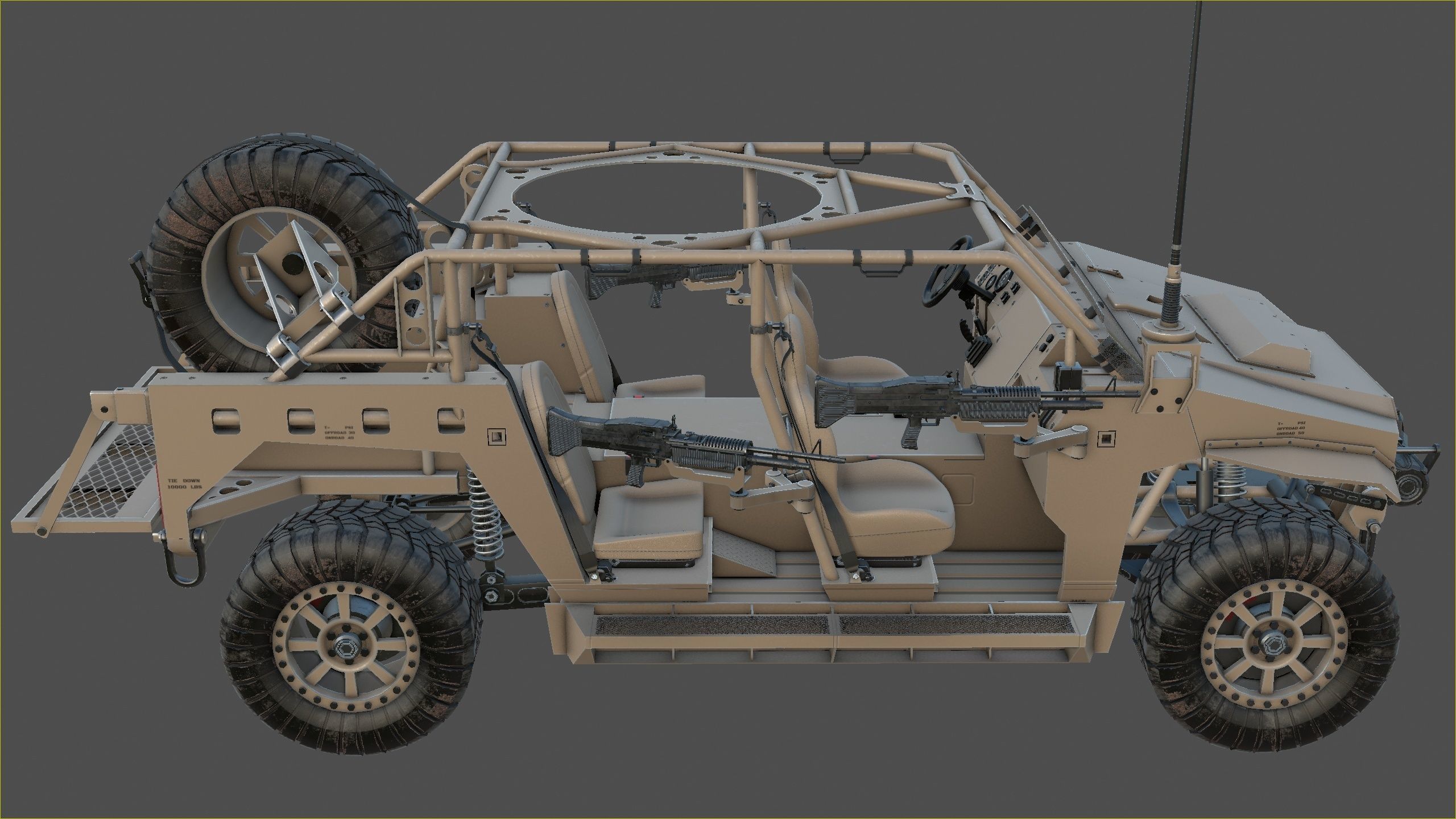 Polaris Dagor A1 Low-poly 3D model_21