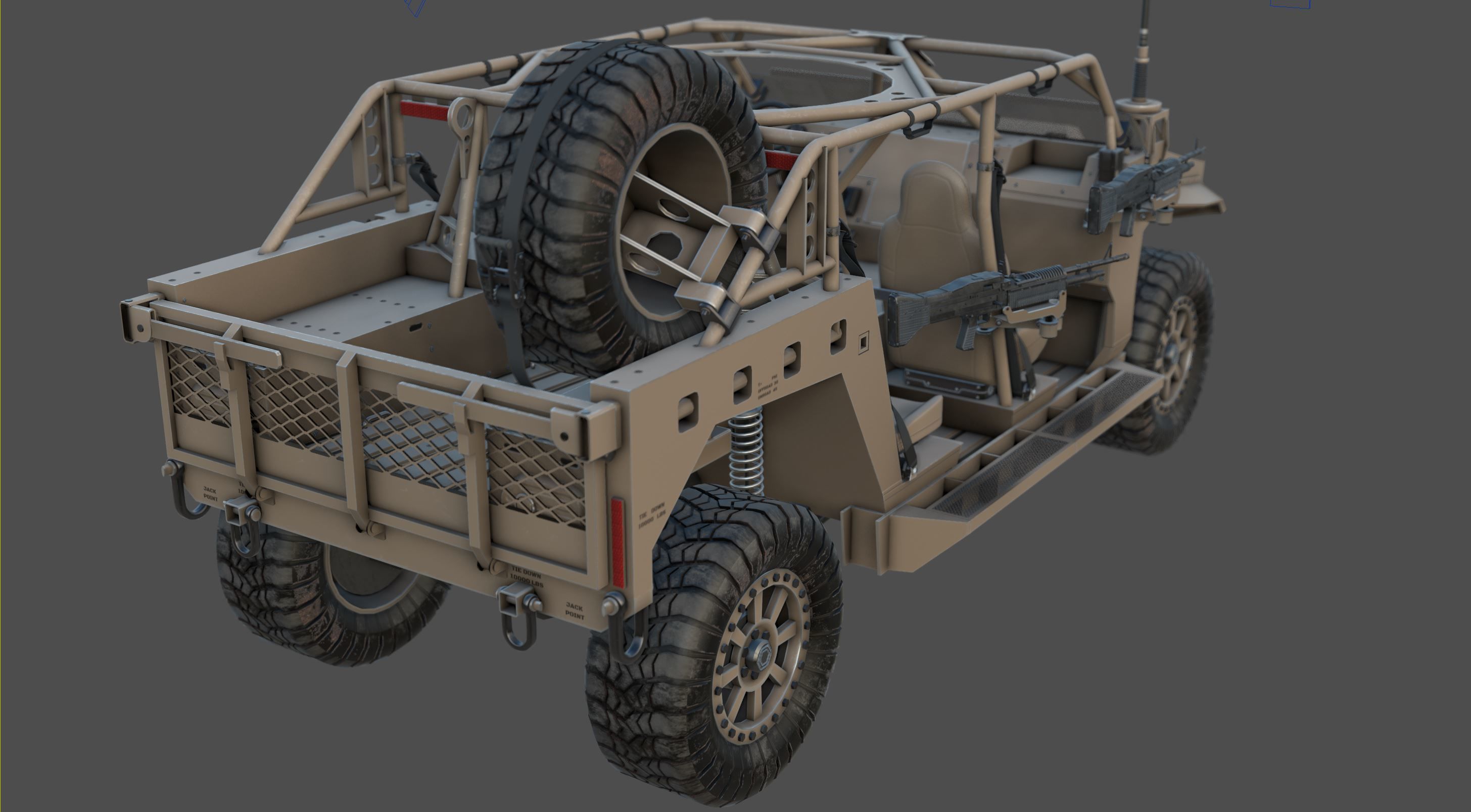 Polaris Dagor A1 Low-poly 3D model_25