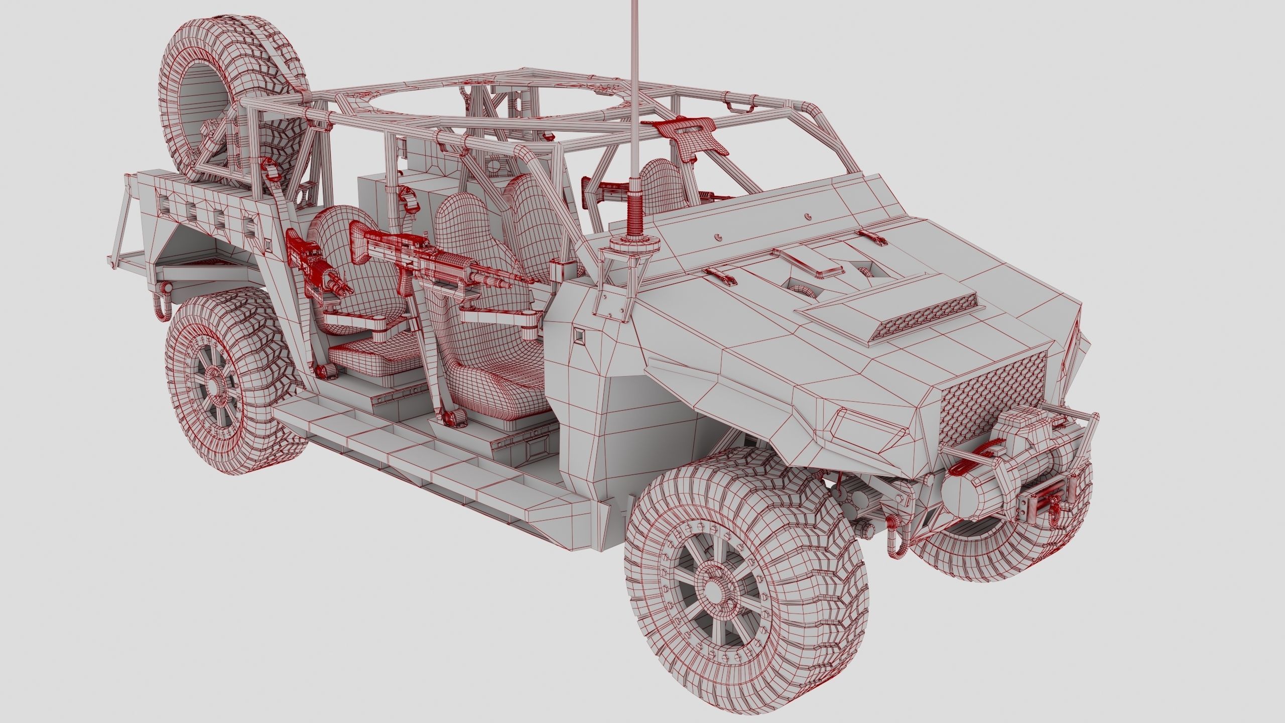 Polaris Dagor A1 Low-poly 3D model_2