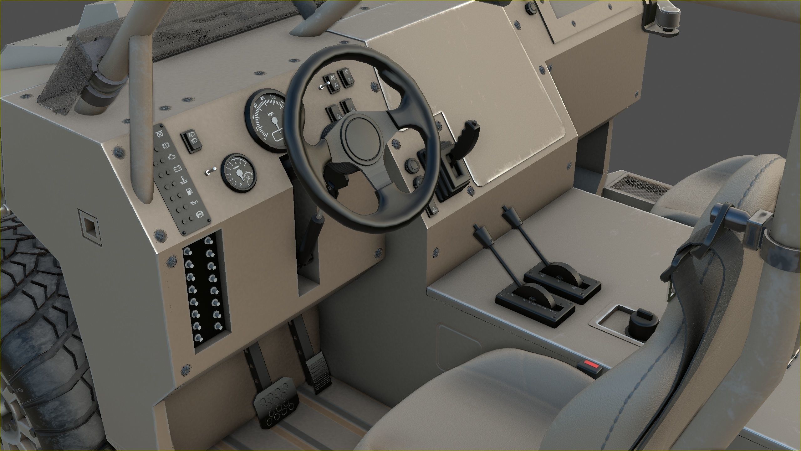 Polaris Dagor A1 Low-poly 3D model_32