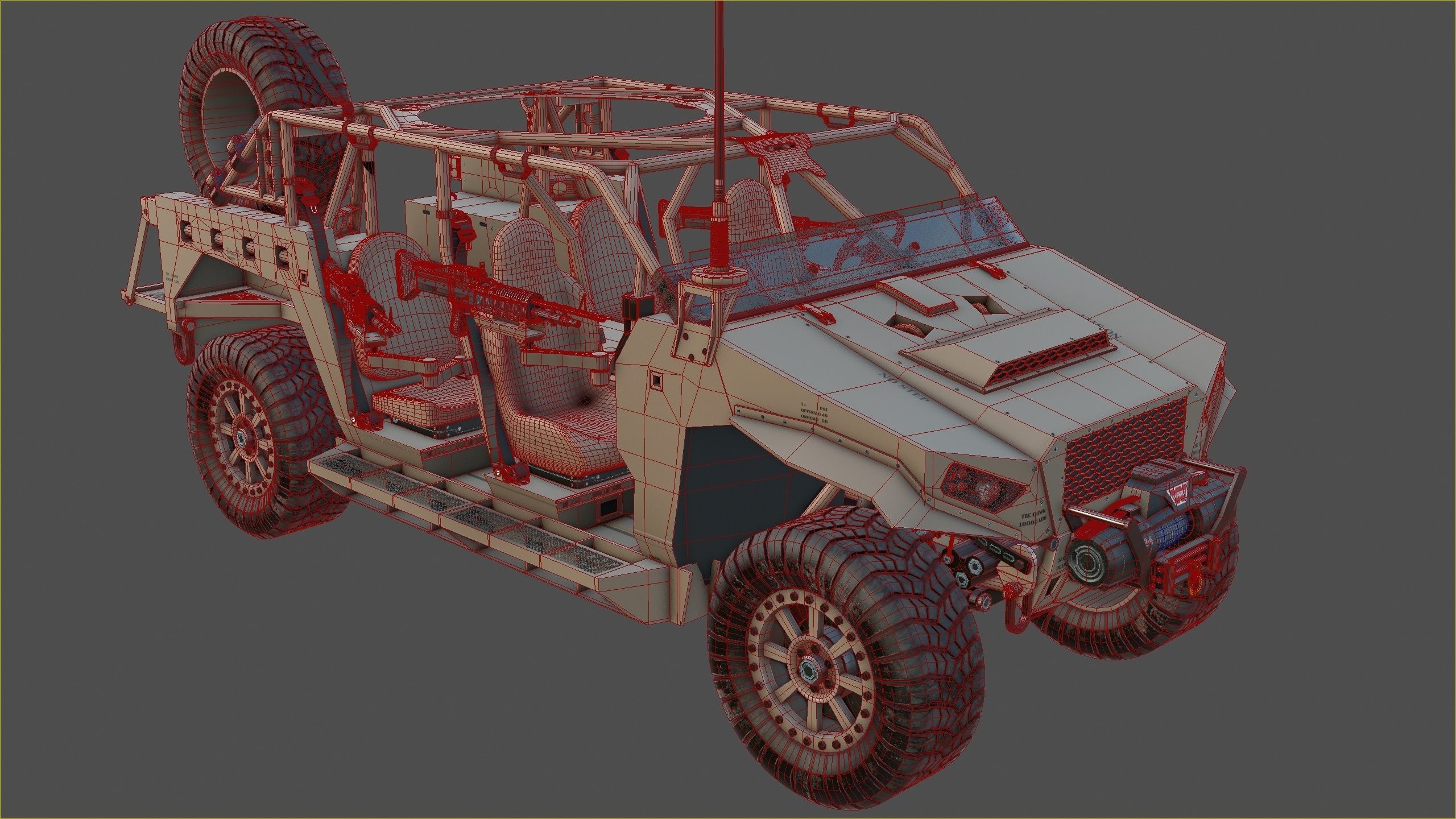 Polaris Dagor A1 Low-poly 3D model_16