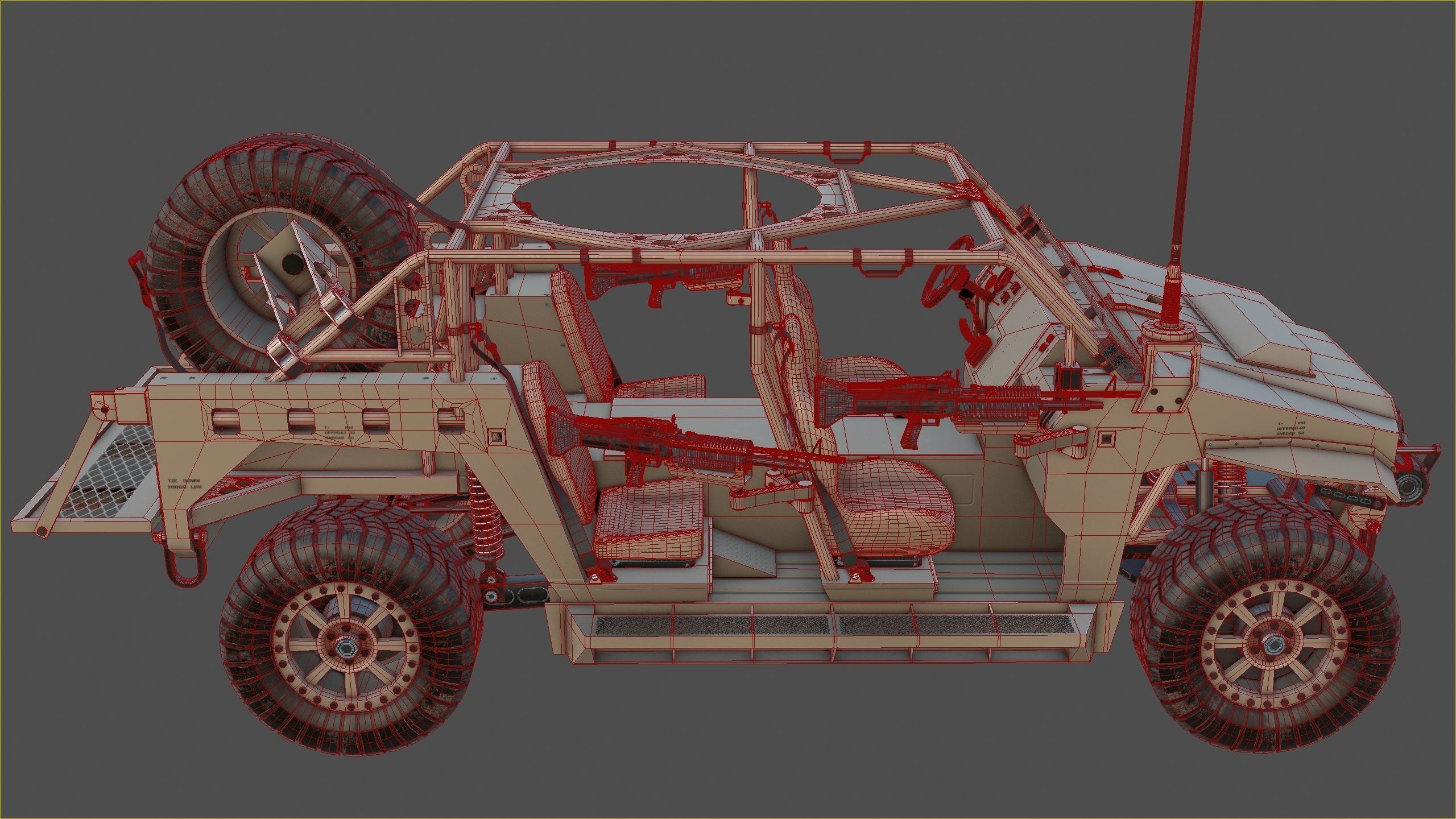 Polaris Dagor A1 Low-poly 3D model_22