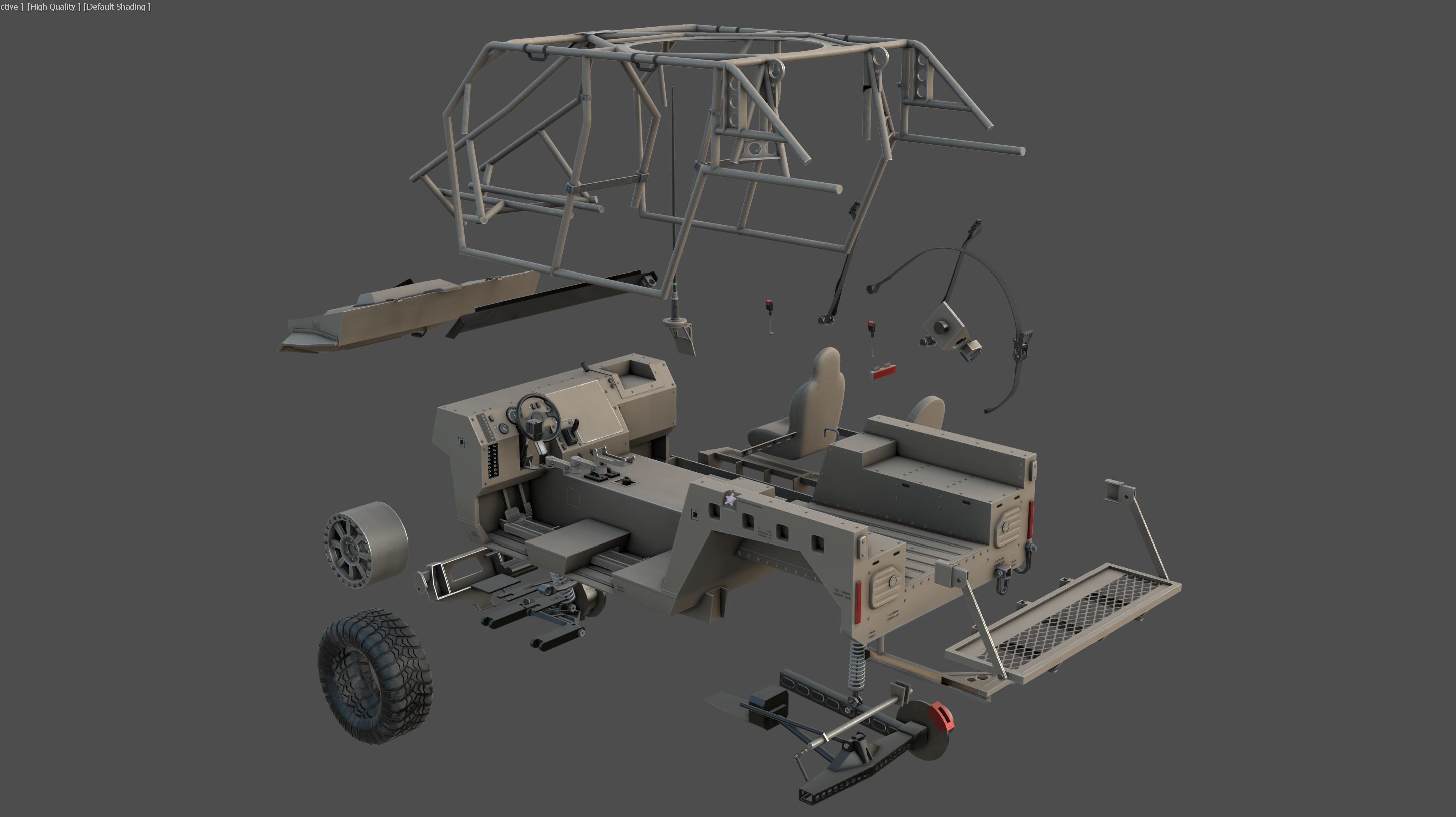 Polaris Dagor A1 Low-poly 3D model_13