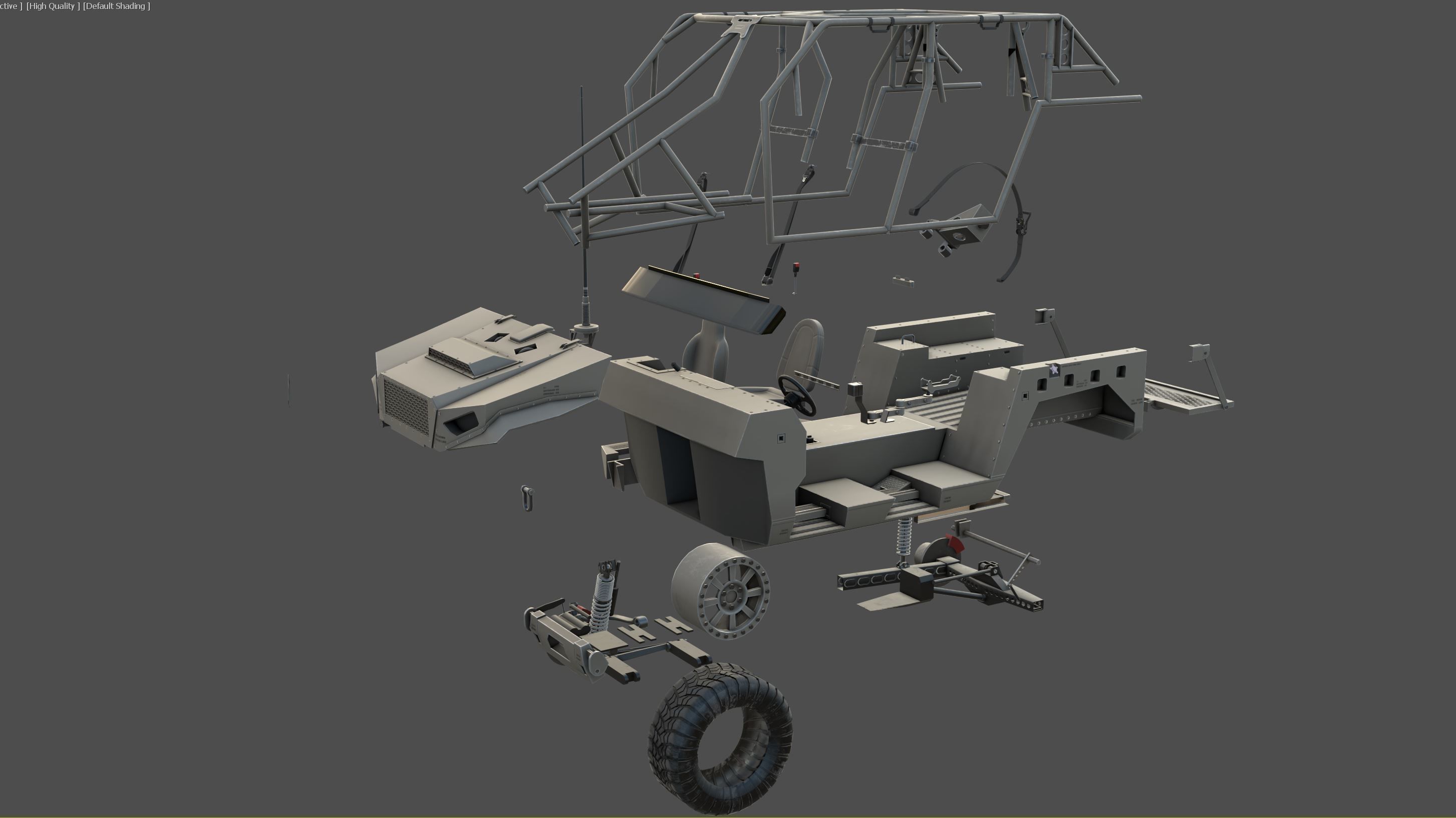 Polaris Dagor A1 Low-poly 3D model_12