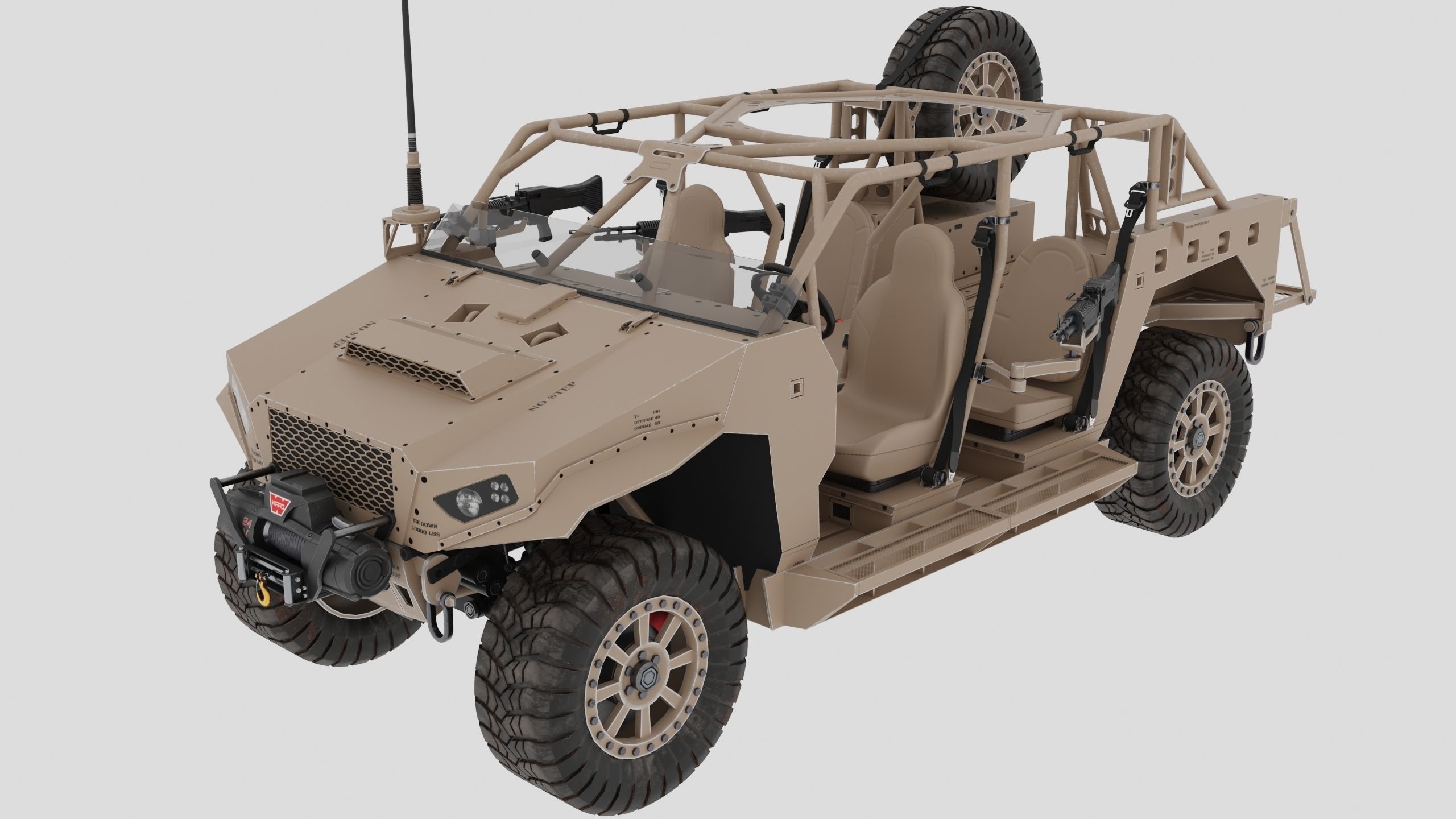 Polaris Dagor A1 Low-poly 3D model_4