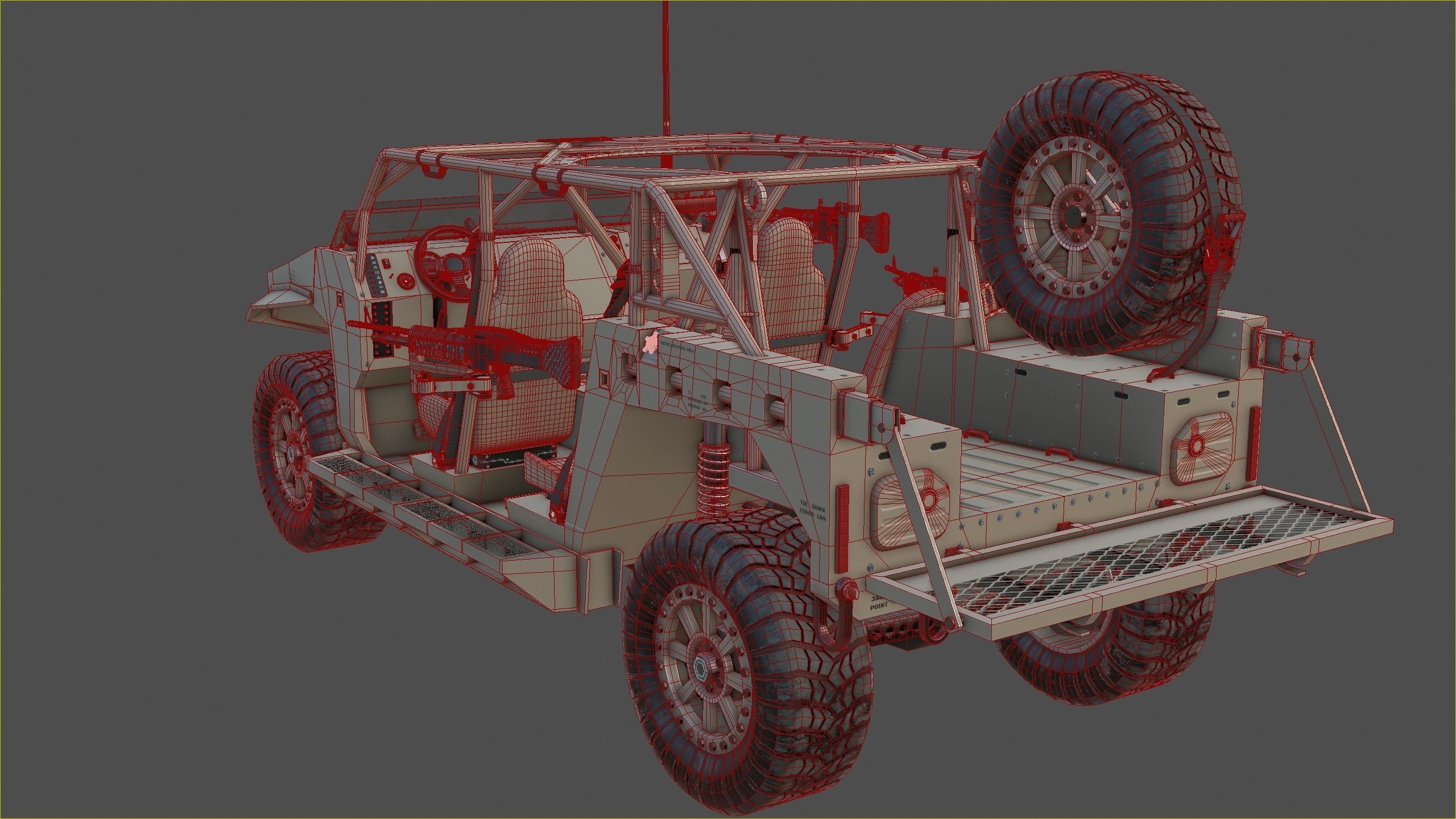 Polaris Dagor A1 Low-poly 3D model_27