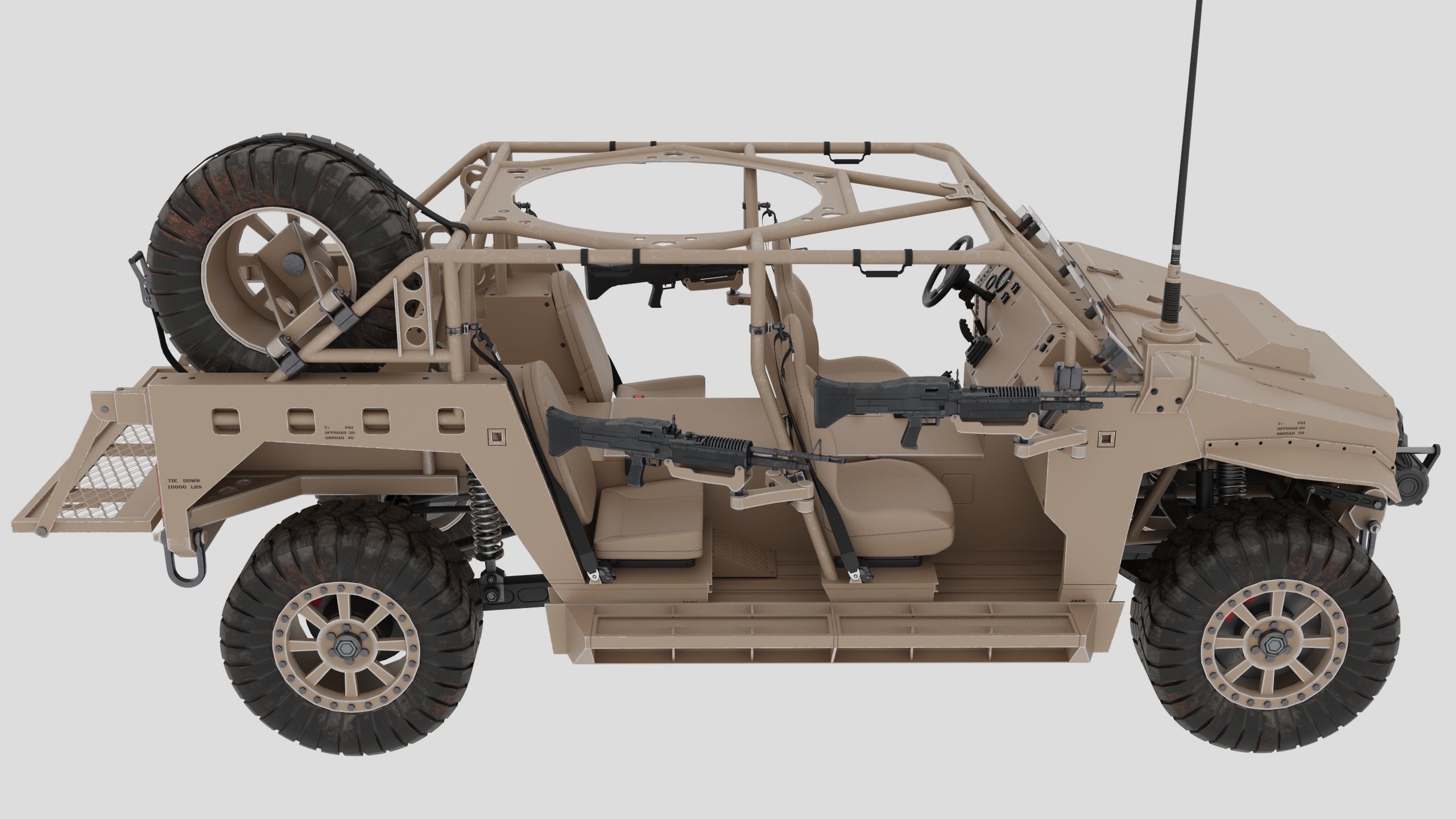 Polaris Dagor A1 Low-poly 3D model_6