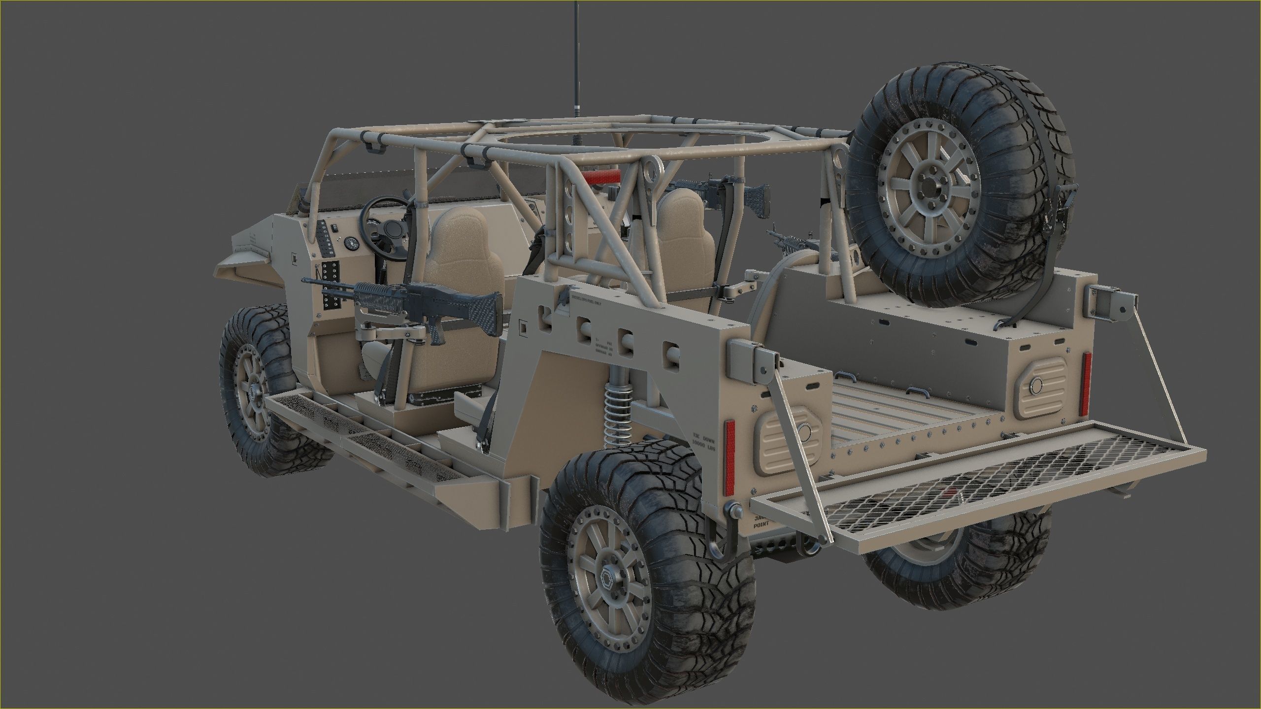 Polaris Dagor A1 Low-poly 3D model_26