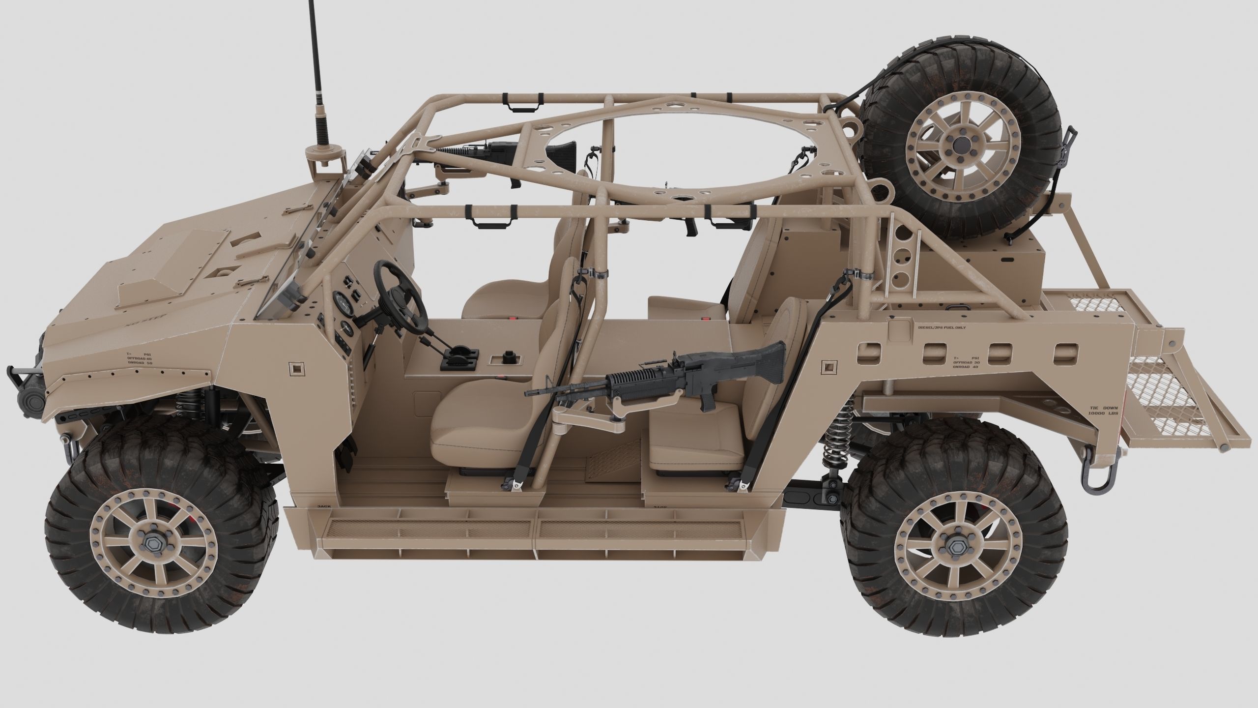 Polaris Dagor A1 Low-poly 3D model_5