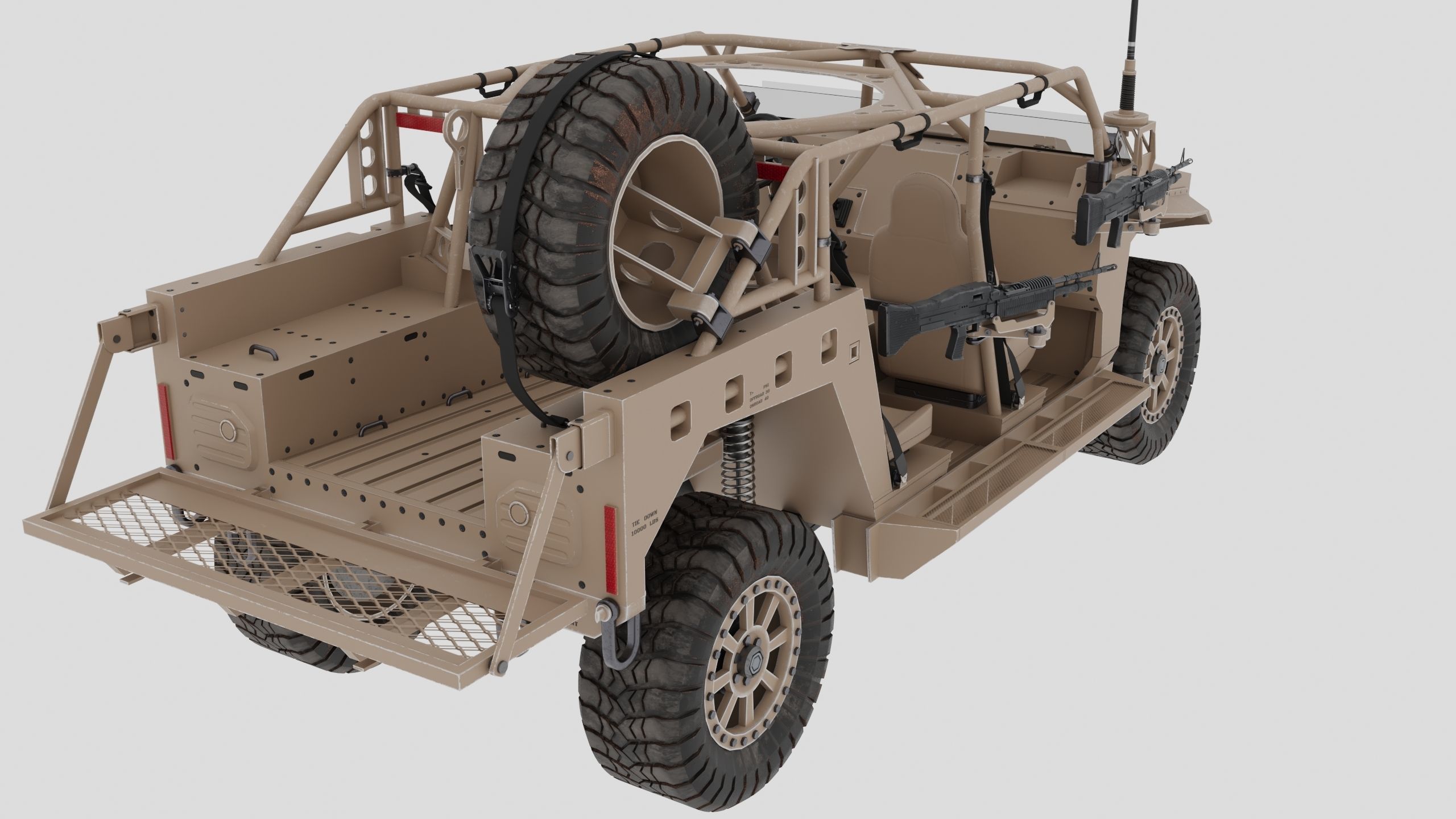 Polaris Dagor A1 Low-poly 3D model_7