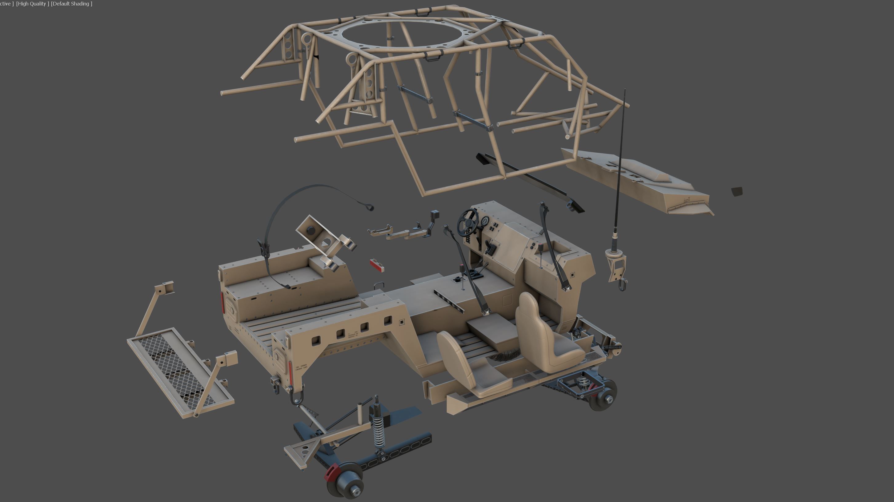 Polaris Dagor A1 Low-poly 3D model_14