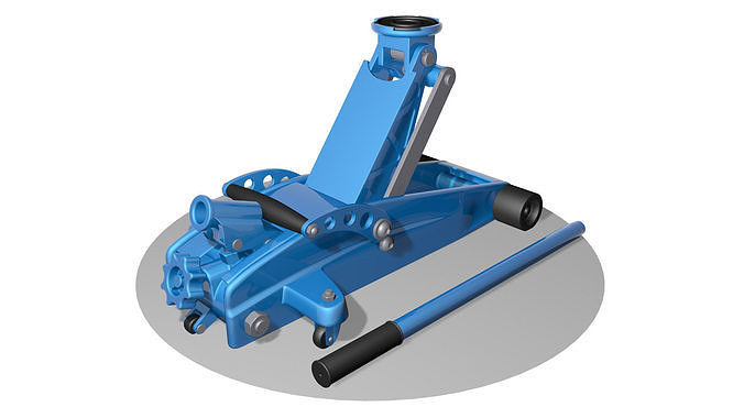 Hydraulic jack 3D model