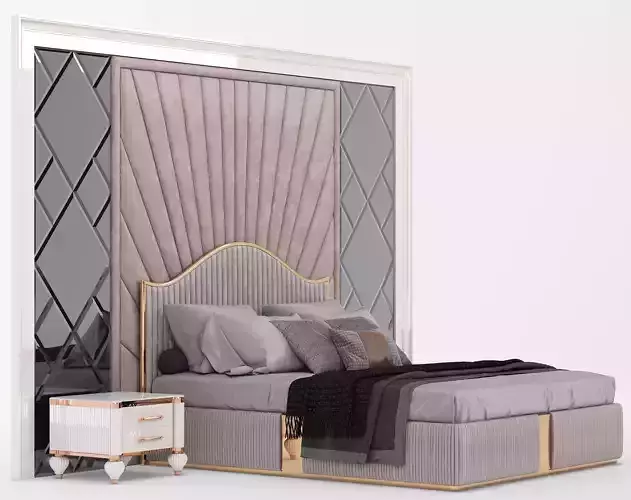GG Bed A Low-poly 3D model