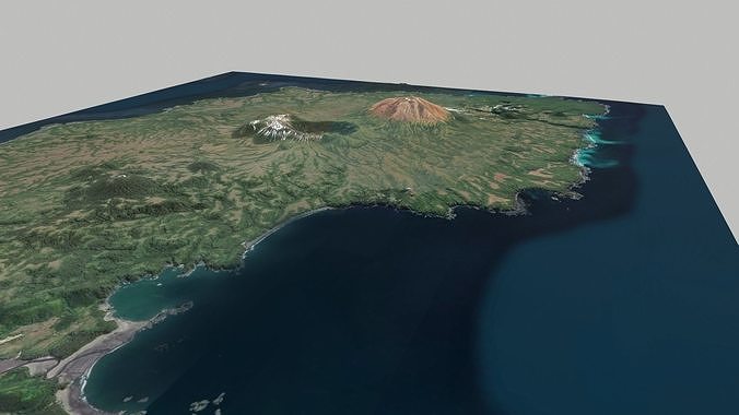Cruise Island Alaska USA 3D model 3