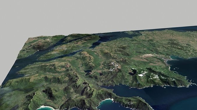 Cruise Island Alaska USA 3D model 5