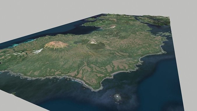 Cruise Island Alaska USA 3D model 2