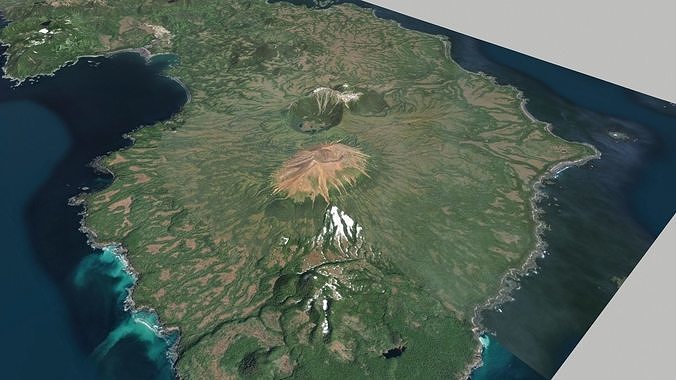 Cruise Island Alaska USA 3D model 4