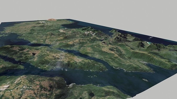 Cruise Island Alaska USA 3D model 6