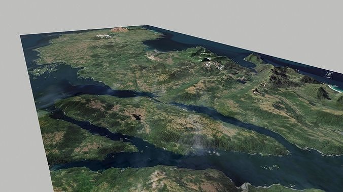 Cruise Island Alaska USA 3D model 7