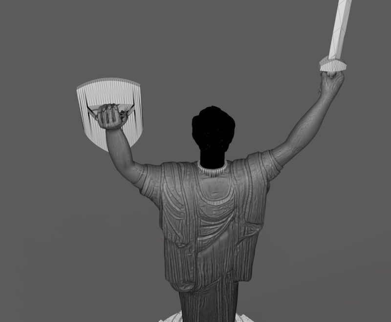The Motherland Monument in  Kyiv Ukraine 3D print model_27