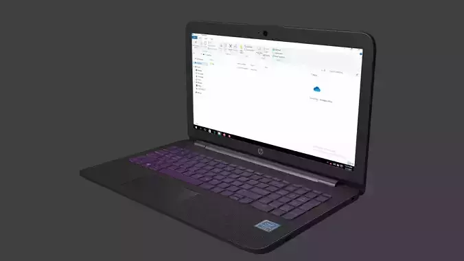hp laptop computer 3D model