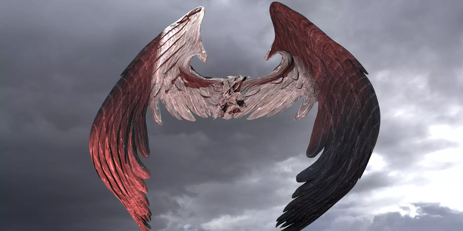 Dark Angel Wings 3D model